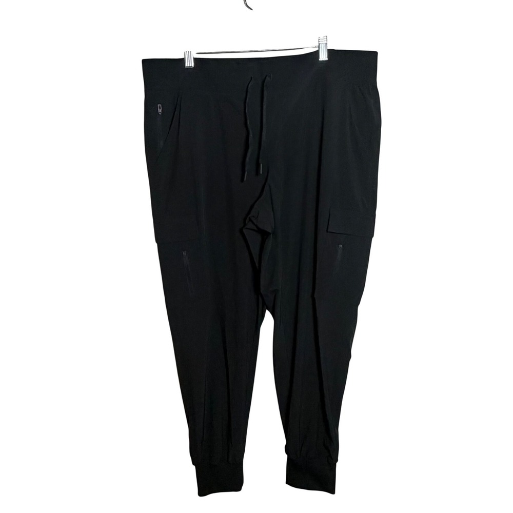 All in Motion Mens Black Cargo Jogger Pants XL F16862202 Activewear Techwear